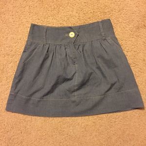 Faux Denim Skirt